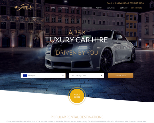 Apex Luxury Car Hire Logo