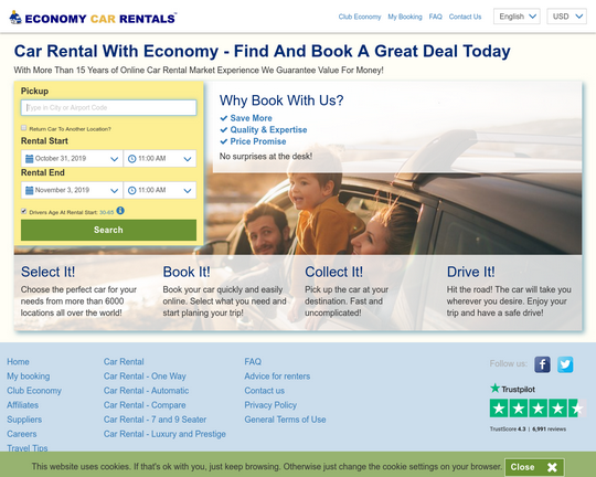 EconomyCarRentals.Com Logo