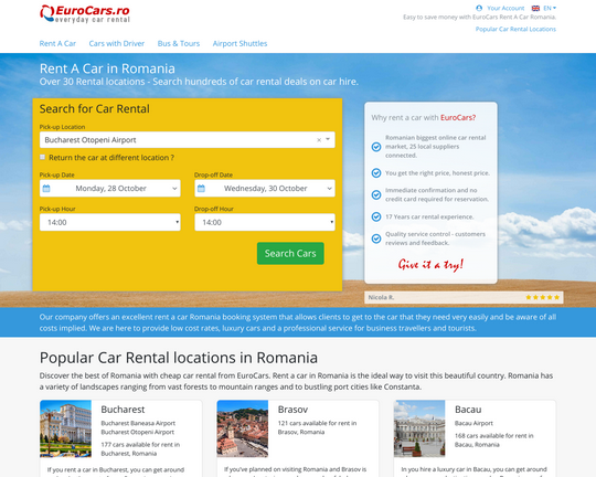 EuroCars Romania Logo