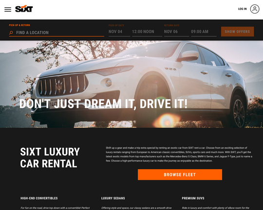 Sixt Luxury Cars Logo