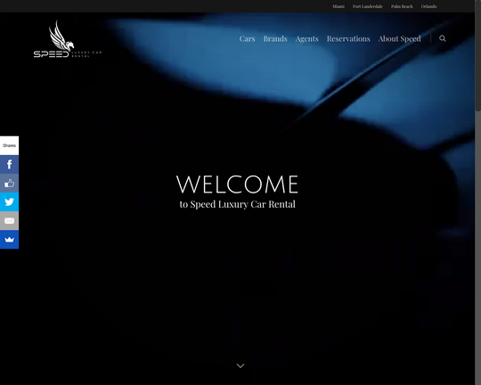 Speed Luxury Car Rental Logo