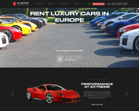 Luxury Car Rental Europe Logo