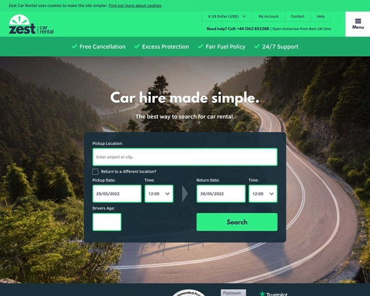ZestCarRental.com Logo